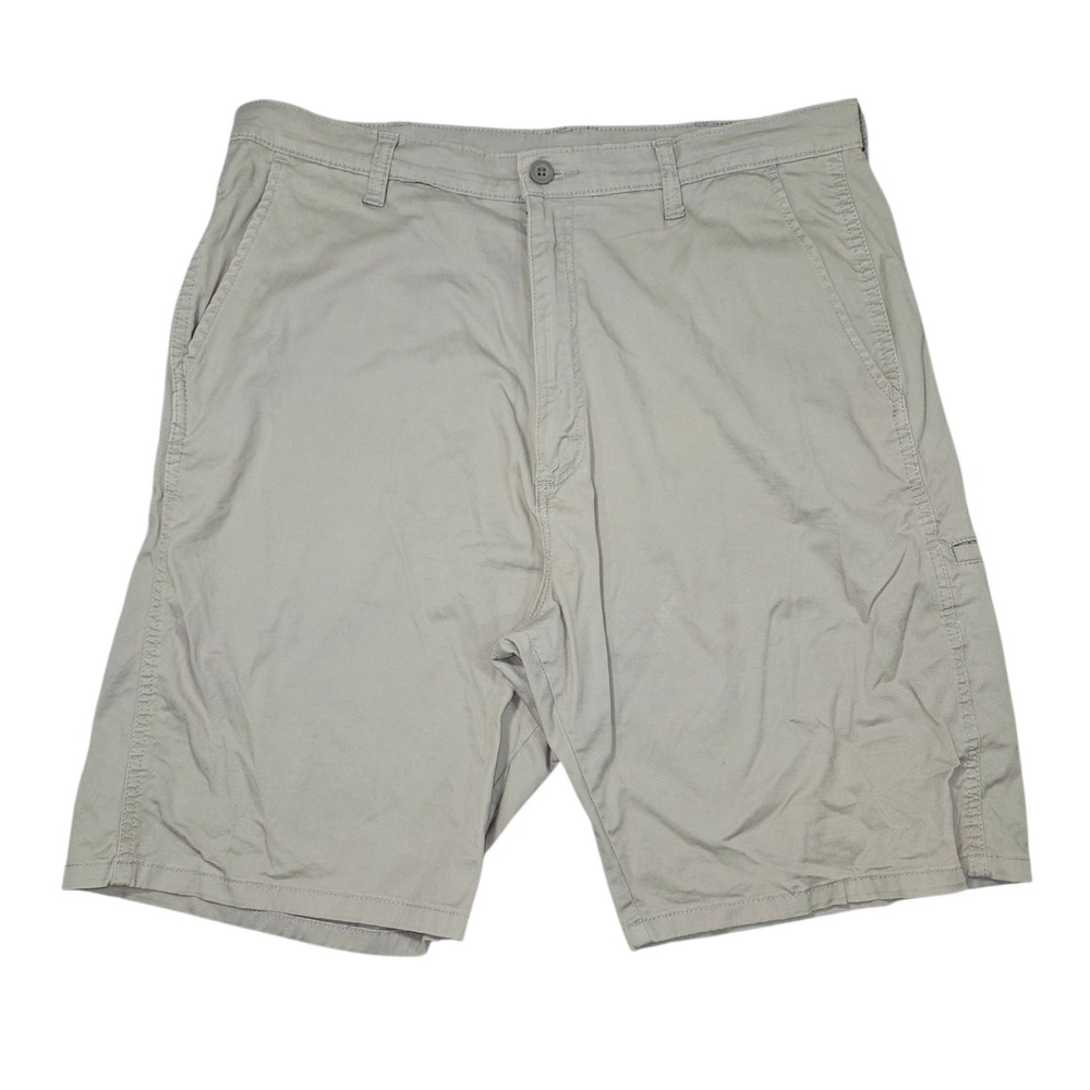 Wrangler Authentic Issue Chino Shorts Khaki Tan Sz 36 REG 61LYWGM